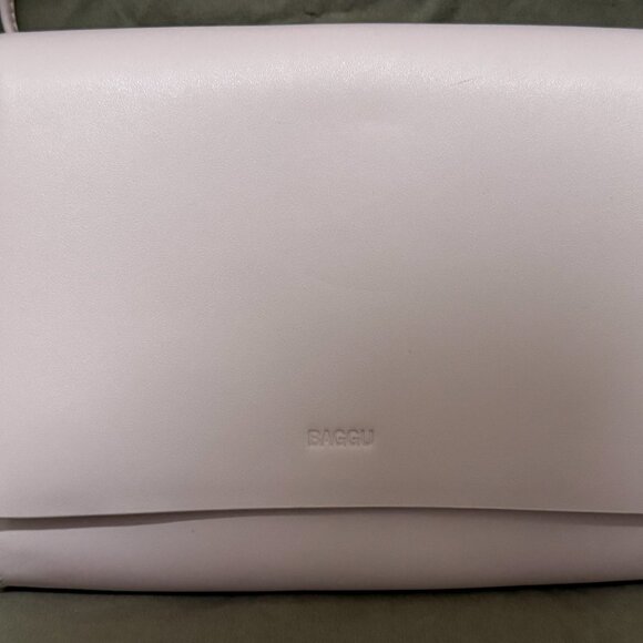 Lavender Baggu Leather Crossbody Bag - Picture 2 of 6